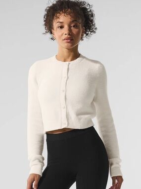 Alo Snuggle Up Sweater Cropped Cardigan
